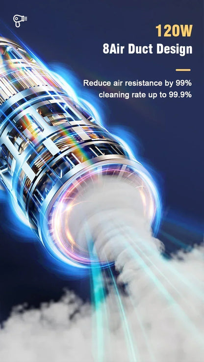 2024 12000Pa Wireless Hand-Held Vehicle Vacuum Handheld Mini Portable Robot Cleaner For Car Home Desktop Keyboard Cleaning