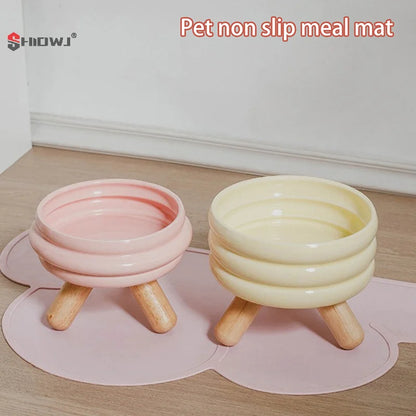 Silicone Pet Feeding Dog Cat Bowl Food Mat Non-Stick Waterproof Pet Food Feeding Pad Puppy Feeder Tray Water Cushion Placemat