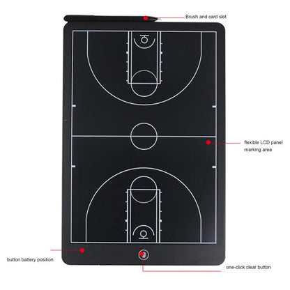 LCD Writing Tablet For Adults 16 Inches Soccer Tactics Board Basketball Coaching Board Soccer Coaches Clipboard Strategy LCD