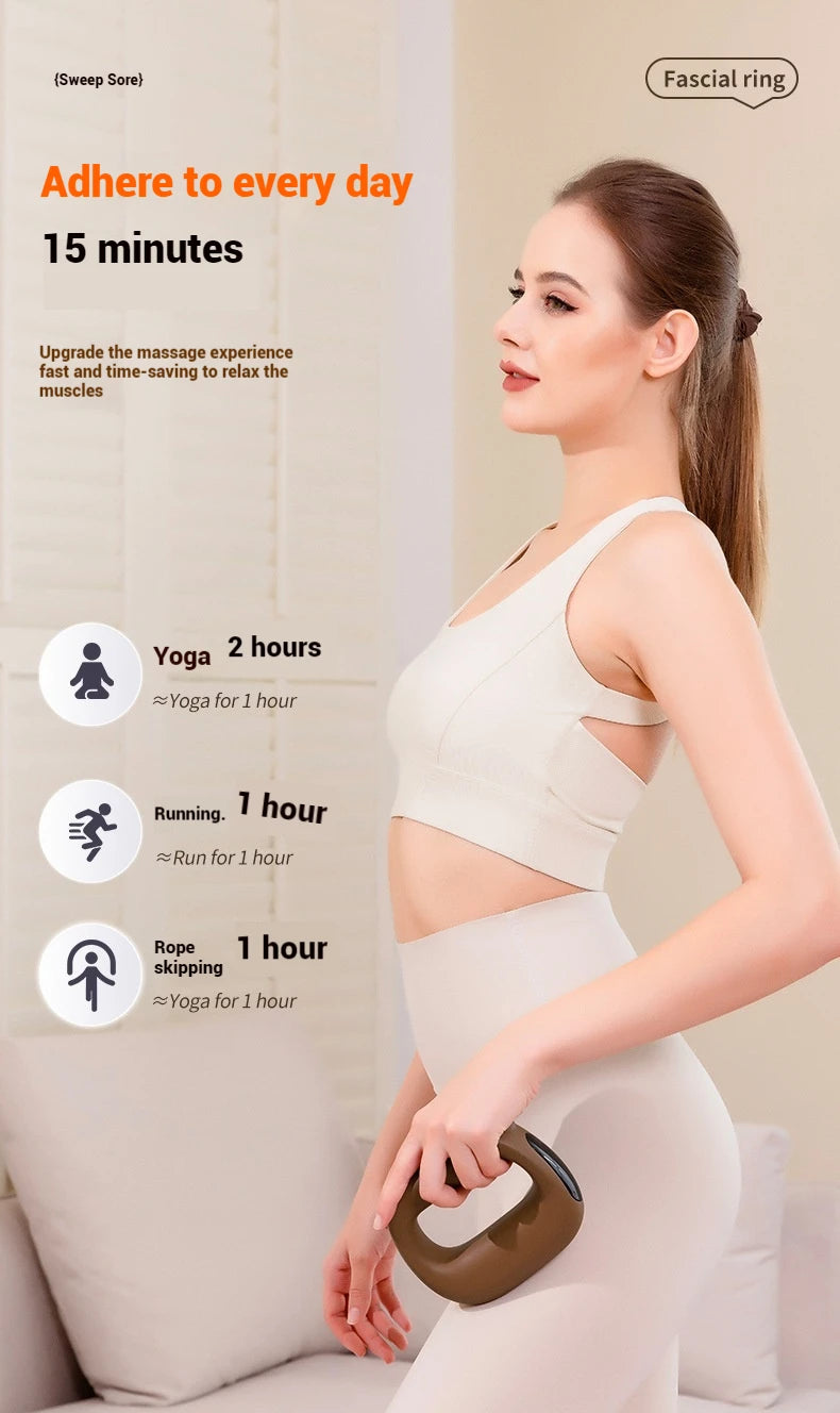 Portable Electric Muscle Massage Gun - Deep Tissue Fascia Massager for Neck, Foot & Full Body Relaxation Mini Massage Gun