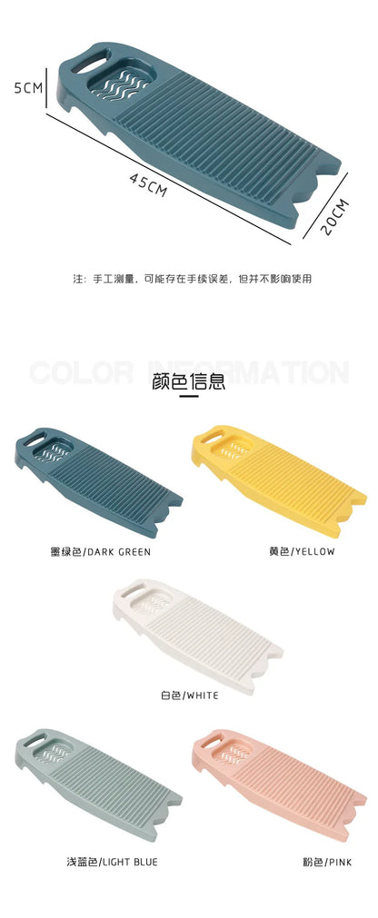 Wash Board Thickened Hand Wash Laundry Boards Dirty Clothes Washboard with Soap Holder Design for Underwear Lingerie Cleaning