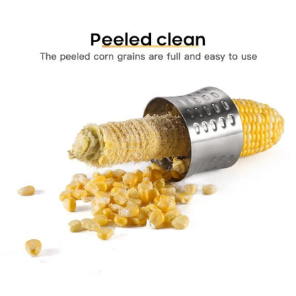 Stainless Steel Corn Peeler Rotating Corn Artifact Creative Corn Peeler Stonego Kitchen Gadgets