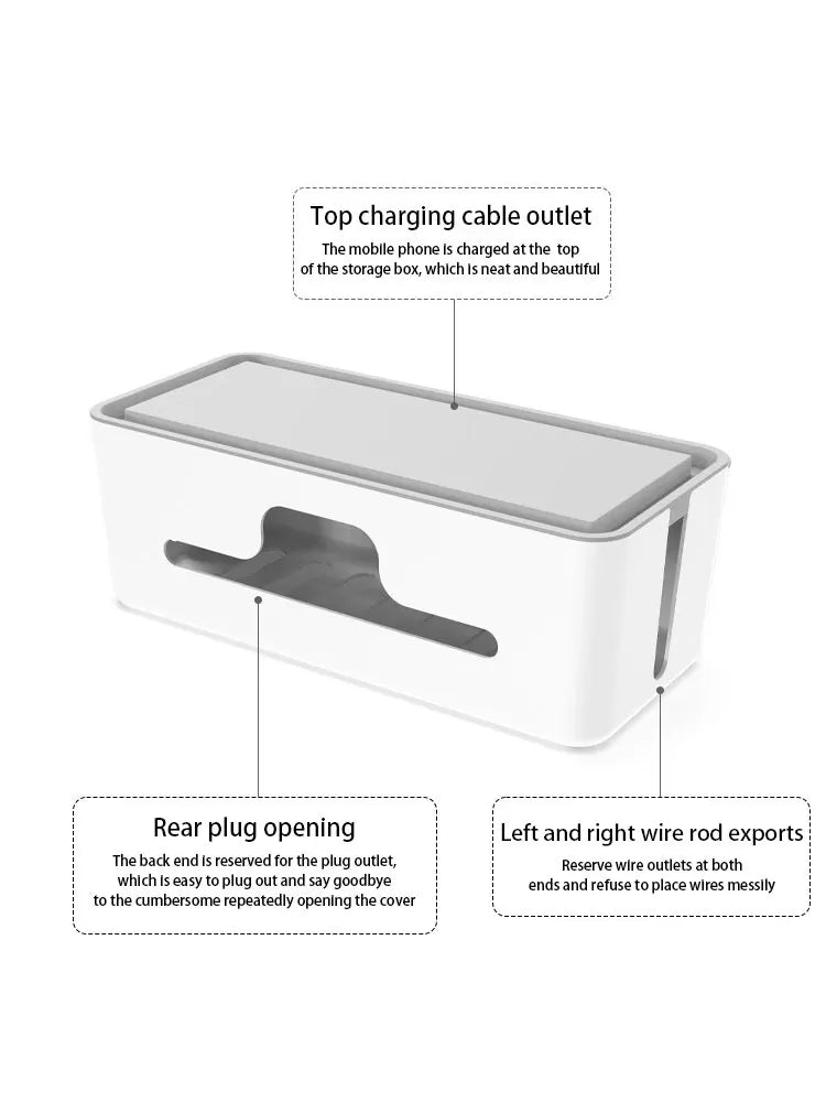 Household Socket Board Organizer Box, Multi-Functional Cable Management Box, Data Cable, Multi-Purpose Organizer And Finishing