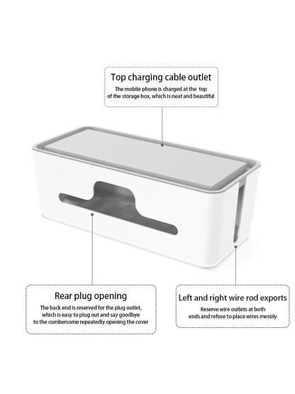 Household Socket Board Organizer Box, Multi-Functional Cable Management Box, Data Cable, Multi-Purpose Organizer And Finishing