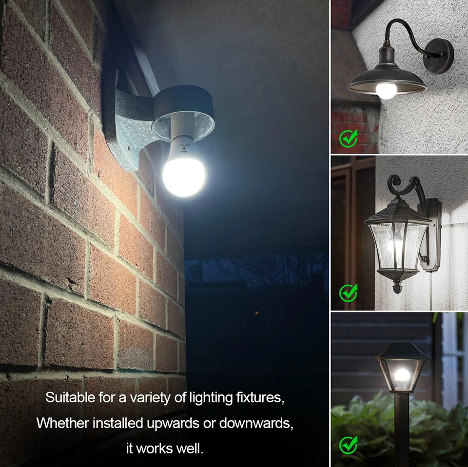 Microwave Radar Detection LED Light Bulb 220V E27 12W Radar Motion Induction Lamp Built-in Radar/Light Sensors For Home Stairs