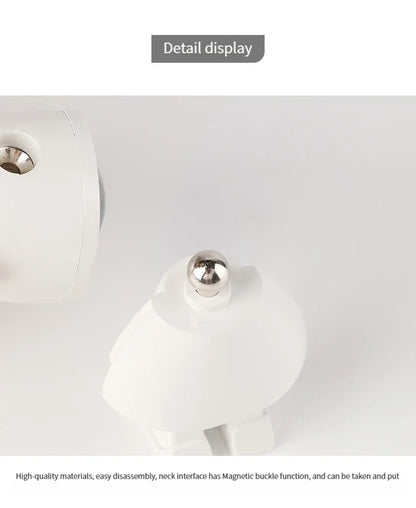 LED Seven Colors Light Sunset Light Astronaut Light Rainbow Projection Night Light 360Degree Rotation Rechargeable Ambient Light