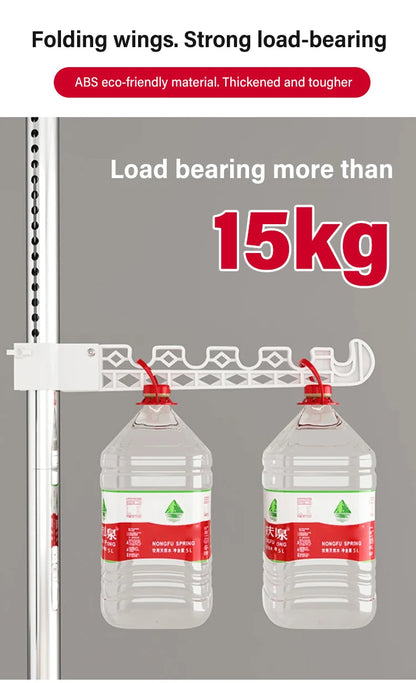 Household Flooring drying rack indoor telescopic pole drying rack Balcony Window Retractable drying rod Fixed Hanging Coat Racks