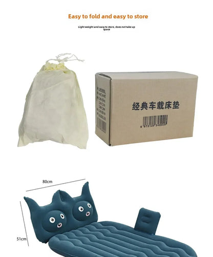 Airbed Household Outdoor Single Double Air Bed Thickened Folding Inflatable Convenient Mattress Sleep Rest for Car SUV Travel