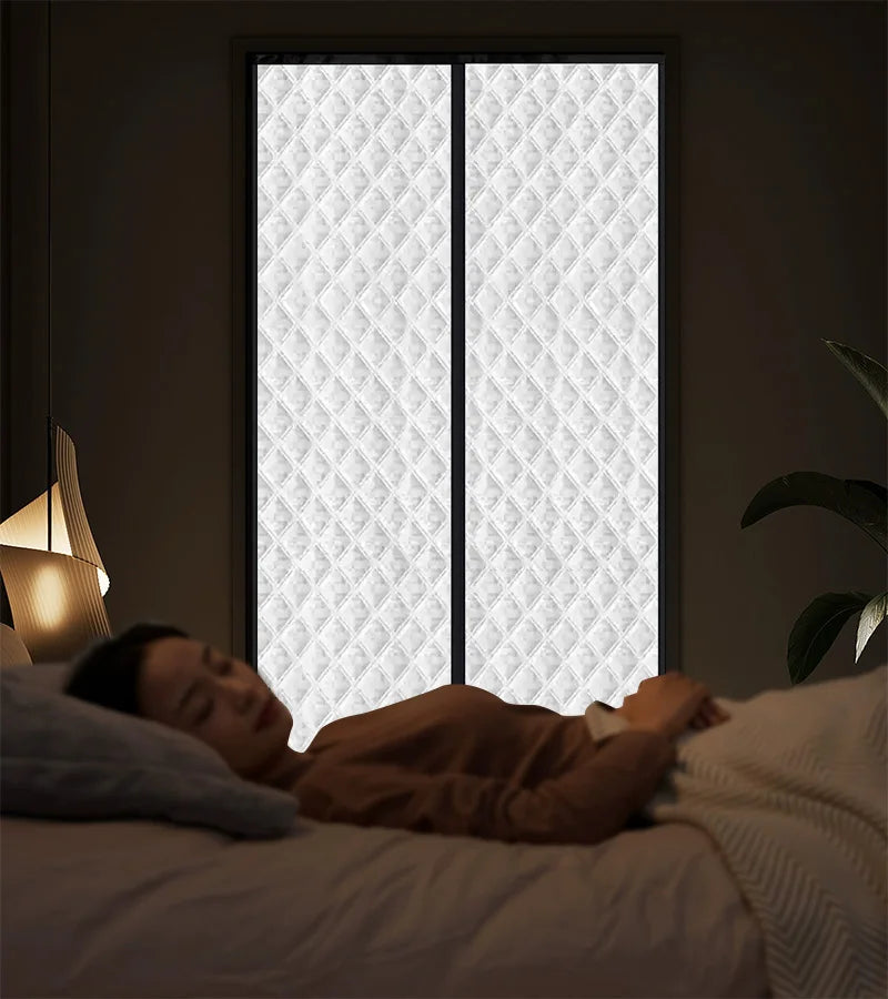 Winter warm cotton door curtain, partition curtain, thickened windproof curtain,no punching magnetic door curtain,light blocking