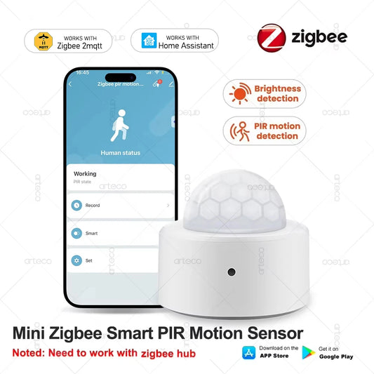 Zigbee 3.0 Human Motion Sensor Smart Home PIR Motion Sensor Infrared Detector Smart Life App Security Alarm Sensor Need Gateway