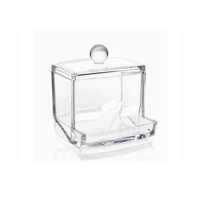 Cotton Swab Storage Box Toothpick Storage Box Makeup Pen Storage Organizers Transparent Dustproof Box Home Organization