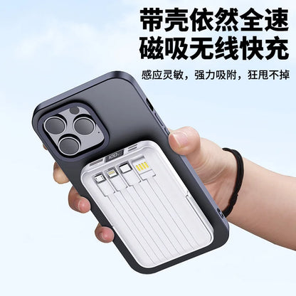 10000mAh Wireless Power Bank Magnetic 15W Wireless Charger with Stand External Battery PD20W Fast Charging For iPhone PowerBank