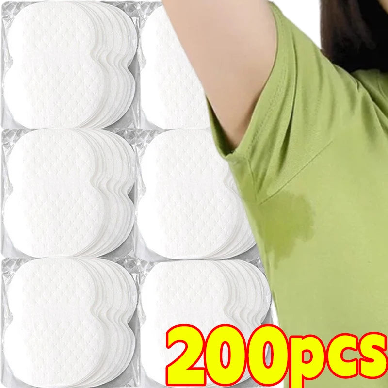 10/500Pcs Disposable Underarm Armpit Sweat Pads Sweat-absorbing Patch Summer Deodorants Non-woven Pads Breathable Ultra-thin
