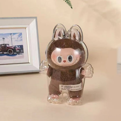 LABUBU Have A Seat Transparent Case Labubu Plastic Case Backpack Charms