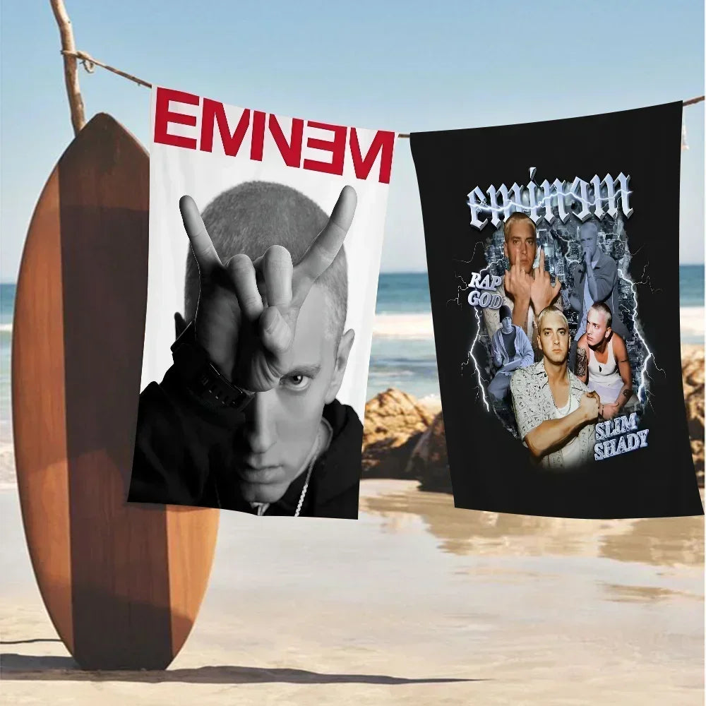 Super Rapper E-Eminems Cartoon Beach Towel Cute Kawaii Room Decor Bath Girls Children Hand Towels For Bathroom Shower