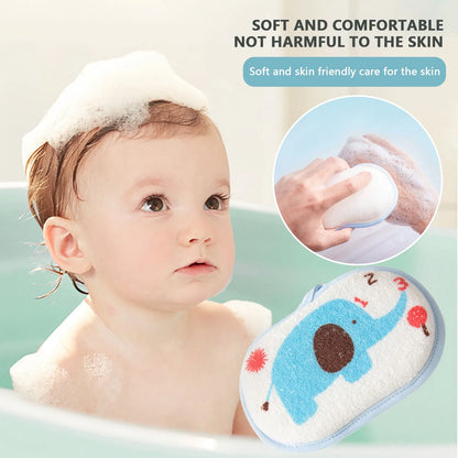 Scrubber Bath Towels Bath Sponge Brush Bath Cotton Bath Ball Shower Brush Elephant Pattern Infant Children Rub Bath Sponge