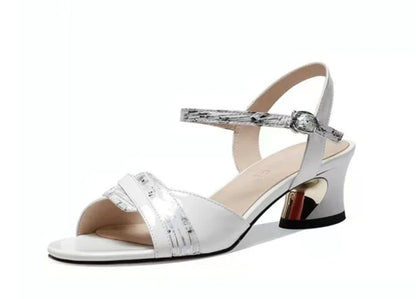 Korea Chunky Woman Shoes Thick Heel Sandals for Women Daily Block Wholesale Chic and Elegant Anti Slip Hot The Best Footwear