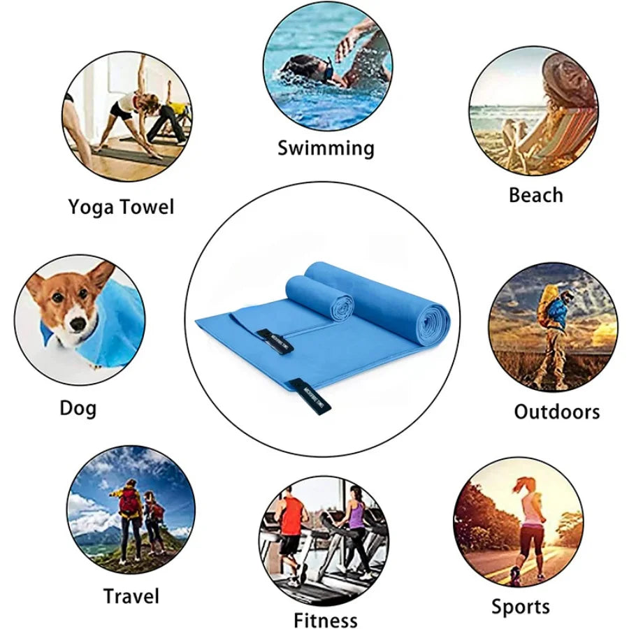 Beach Towel Oversized,Thick Sand Free Microfiber Quick Dry Towel 31.5”x71”, Super Absorbent Soft Swim BeachTowels for Men, Women