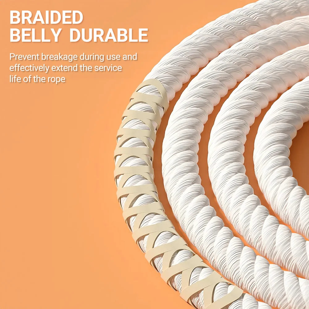 ST ORIGINAL  3/10/15m Thick Long Jump Rope Spring Group Skipping Rope Anti-slip Wooden Handles School Collective Sports Shaking