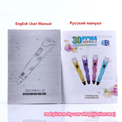 3D Pen 3d Printing Pen DIY Drawing Pens PLA Filament With USB PU Travel Case Birthday Christmas Gift For Kids Children