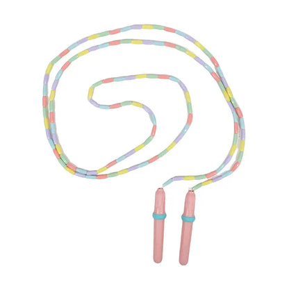 Rope Skipping Colorful Soft Beads Beaded Skipping Jump Rope For Kindergarten Pupil Choldren Beginners Sports Goods
