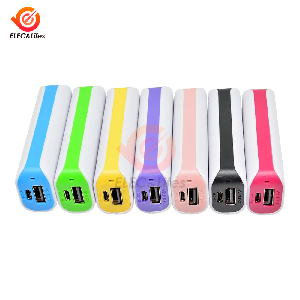 DIY 1*18650 Power Bank Battery Charger Case Portable USB Power Bank Kit Storage Case DIY Mobile Power Supply Box