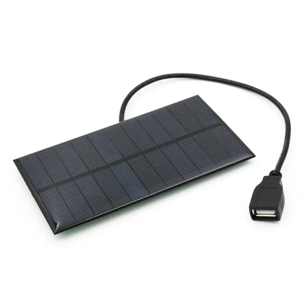 1.65W 5.5V Portable Solar Panel Charger Portable Solar Panel Mini 5.5V Solar Charger Outdoor Hiking Solar Panel for Phone Tablet