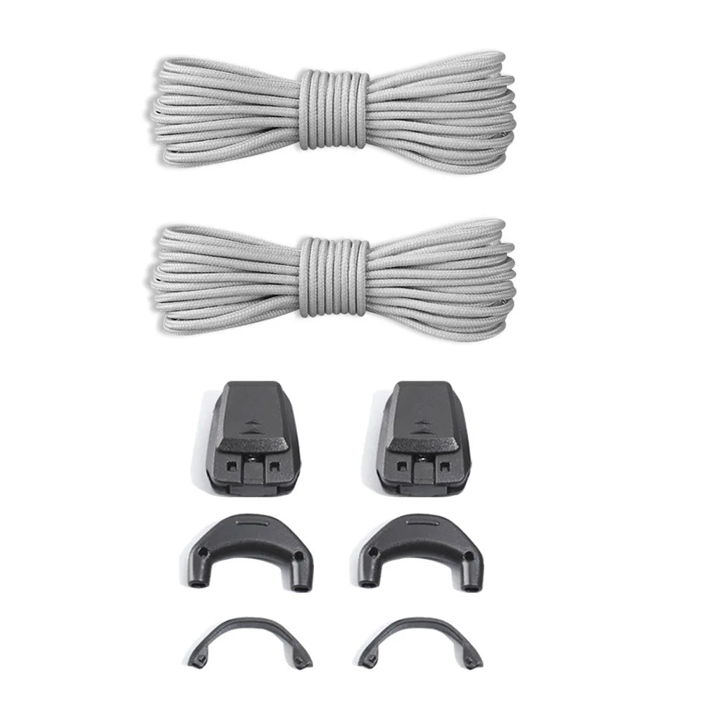 1Pair Without Ties Quick Lace Kit Round Tennis Creative Lazy Shoe Laces Running Sneakers Shoelaces for Salomon Shoe Accessories