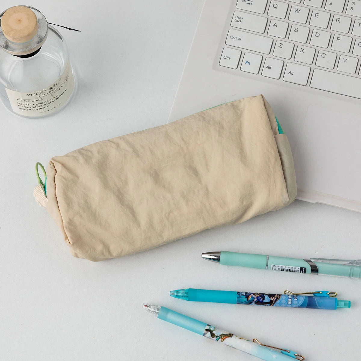 Pencil Case Pouch Bag School Supplies for Girls, Cute Pen Case, Simple Large Big Capacity Zipper Stationery Bag