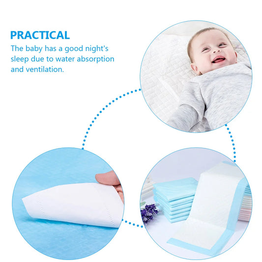 20 Pcs Disposable Waterproof Changing Pad Diaper Changing Pad Non Woven Changing Mat Baby Shower Gift Newborns Travel Pee Pad