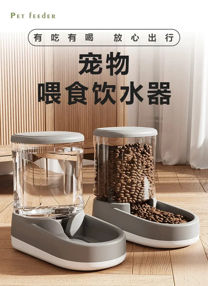 Dog Water Dispenser Cat Automatic Pet Feeder Feeding Cat Drinking Flowing without Inserting Electric