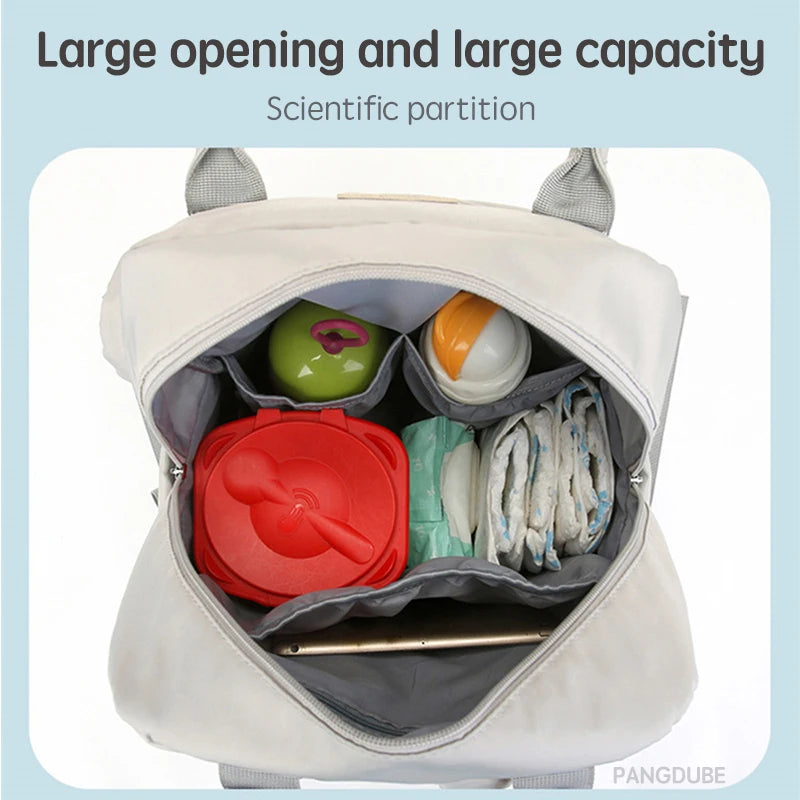 Mom Dad Backpack with Changing Pads Pacifier Bag Hooks for Stroller Maternity Mom Bag for Baby Accessories Diaper Bag