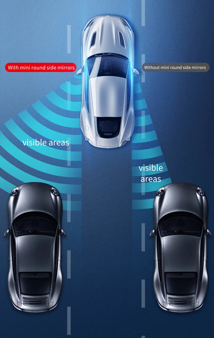 Baseus 2Pcs Car Mirror HD Convex Mirror Blind Spot Auto Rearview Mirror 360 Degree Wide Angle Vehicle Parking Rimless Mirrors