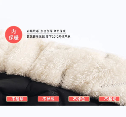 Winter Children Cotton Thick Pants Boys Padded Thickened Pants Teen Kids Cotton Lamb Wool Cotton Trousers