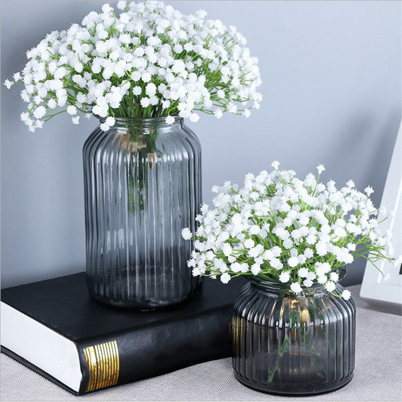 White Babys Breath Flowers Artificial White Fake Flowers Gypsophila DIY Floral Bouquets Arrangement Wedding Home Decor