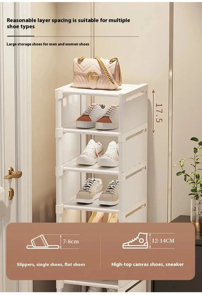 Shoe Organizers For Closet Shoe Storage Boxs Stackable Multilayer Shoes Rack Space Saving For Entryway Large Sturdy Stackable