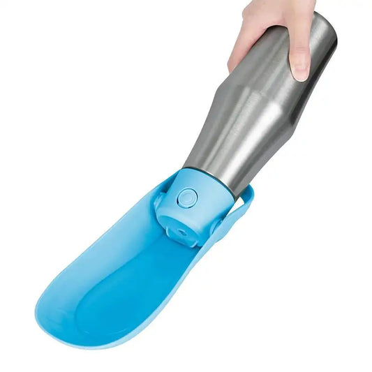 Travel Water Bowl For Dogs Portable Dog Water Bottle For Walking Leak Proof Foldable Water Dispenser Stainless Steel Water Bowl