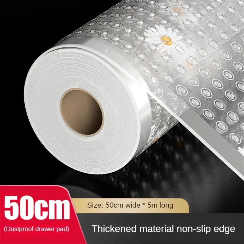 1 Roll Waterproof Pad Shelf Drawer Liner Cabinet 3/5M Non Slip Oil Proof Shoes Cabinet Mat Moistureproof Kitchen Table Mat