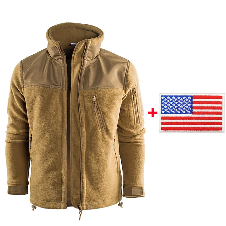 Winter Tactical Fleece Jacket Military Army Jacket Thermal Warm Camouflage Work Coats Mens Clothes Husband  Field Jacket Outwear