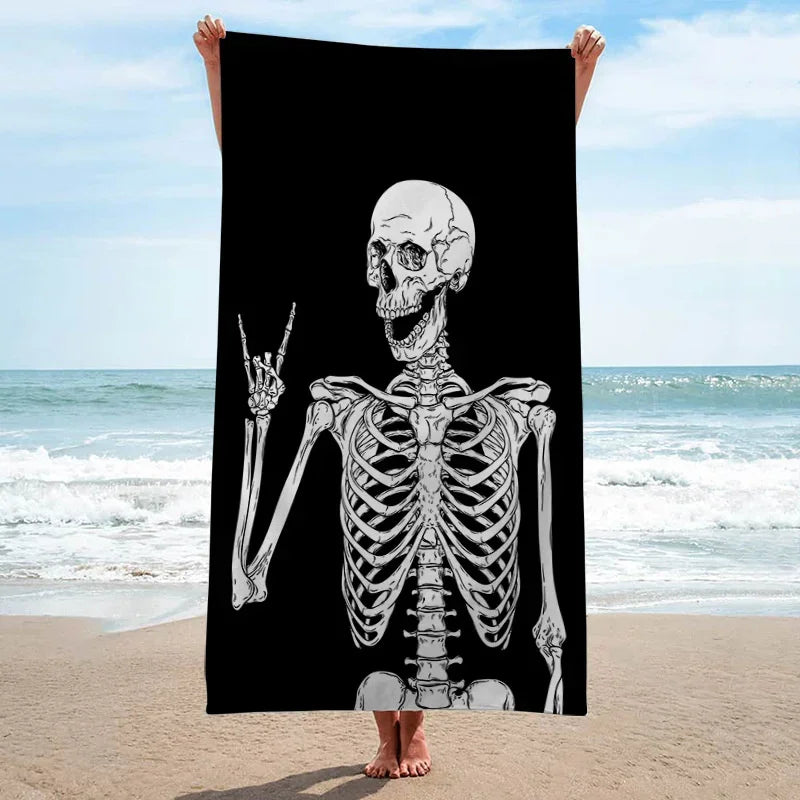 Custom Photo 3D Bath Beach Towel Funny Picture Customization Microfiber Outdoor Swimming Gifts Hotel Logo Bulk Orders Wholesale