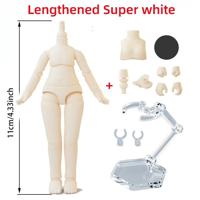 Obitsu 11 Doll Toys YMY Body Suitable for GSC Head Ob11 BJD Body Spherical Joint Doll Toy Hand Set Accessories