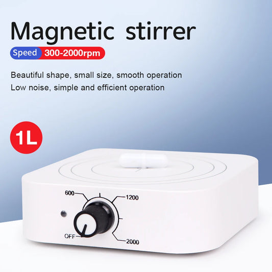W601 Mini Magnetic Stirrer Perfumes Mixer Laboratory Supplies 1000ml Agitators Stirrers Machine Small Stirring 300-2000RPM