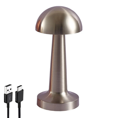 LED Touch Table Lamp Desktop Night Light Rechargeable Cordless Decor Lamp for Restaurant Hotel Bar Bedroom Bedside Light Lamp