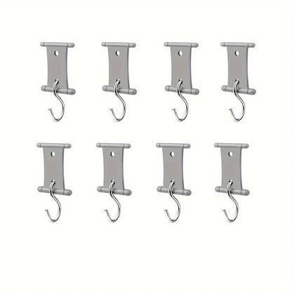 4/8Pcs S-Shaped Camping Awning Hooks Clips RV Tent Hangers Light Hangers For Caravan Camper Hooks Accessories Outdoor Supplies