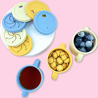 Food Grade Silicone Child Dish Set Baby Feeding Bowl Suction Plate Straw Cup Wooden Spoon Fork for Kids Tableware Toddler Dishes