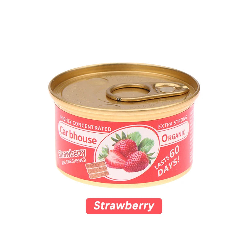 Car Air Freshener: 12 Kinds Scent | Organic Cans | Odor Eliminator Essential | Long-Lasting | Strong Fragrance | For Home/Toilet