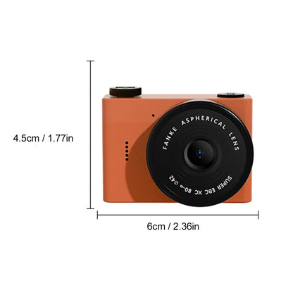 A5 Mini Camera With 1.54in Screen Vintage Camera Front Rear Camera Kids Camera Indoor Home Support TF Card Kids Vlog Camera