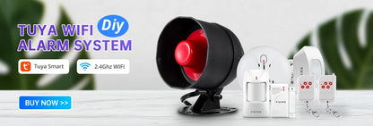 Fuers WIFI Tuya Smart Alarm System Siren Speaker Loudly Sound Home Alarm System Wireless Detector Security Protection System