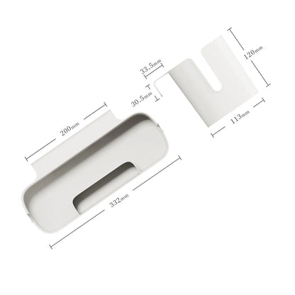 Bedside Hanging Basket Organizer with Hooks Dorm Bunk Beds Shelf  Table Storage Holder for Remote Controls Magazines Phone