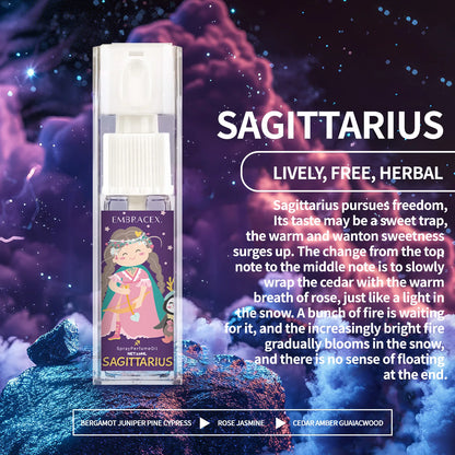 Zodiac 12 Constellation Perfume Spray Essential Oils Body Spray Fragrance Perfume For Women Parfum Gifts